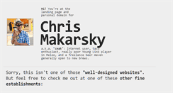 Desktop Screenshot of chrismakarsky.com